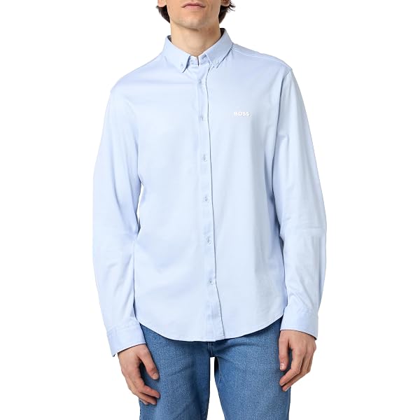 BOSS B_MOTION_L Camicia Uomo White100 – Cotone Puro, Taglio Moderno E Stile Firmato