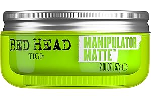 Bed Head by TIGI Manipulator Matte Hair Wax Paste – Strong Hold Styling for Short to Medium Hair, Matte Finish, Texture and Definition, Tropical Scent