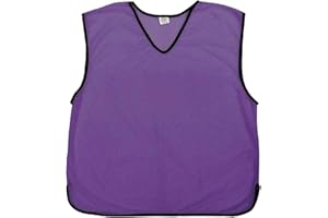 SIXSIGMA SPORTS 12 X Sports Training Bibs Football Netball Rugby Hockey Cricket Volleyball Pinnies Scrimmage Vests Soccer Sports Club + Carry bag (Senior Adult Youth Junior & Kids)