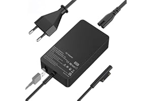 LTBSTOYE Cargador 65W 15V 4A Adaptador de Corriente CA para Microsoft Surface Pro X Pro 7 Pro 6 Pro 5 Pro 4 Pro 3 Surface Laptop 3 2 1 Surface Book Surface Go con Cable