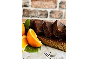 KETO CHEFS HAND CRAFTED LOW CARB FOODS Keto Chefs Low Carb Seville Orange & Dark 90% Belgium Chocolate Brownie Freshly Baked 400g