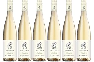 Hans Baer - Riesling -,Alkoholfreier Weißwein aus Deutschland (6 x 0,75 L)