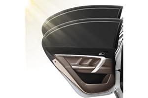 AKAPOLA Parasole Auto Finestrini, 2 Pezzi Tende Parasole auto bambini, Protezione da Raggi UV e Anti-Zanzara, Protegge Bambini e Animali, Tendina Finestrini Laterali per il 98% dei Veicoli