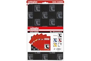 GRAFOPLAS Grafoplás-Papel Carbón, Color Negro, 21x33cm Noroeste S.A. 10