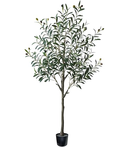 Faux Olijfboom, Olijfbomen Kunstmatig Binnen, Nep Olijfboom voor Binnen Huis Kantoor Trappen Foyer Decor(3.5m/137.8in/11.5ft