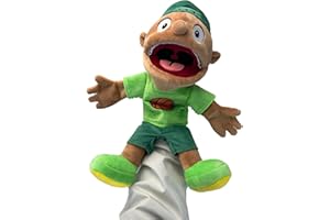 JUZINQU Peluches Jeffy Puppet SML | Marionnette à Main en Peluche Douce | 2023 Nouvelle poupée Jeffy Merch Silly Puppets | Marionnettes ventriloques drôles pour Enfant Party Favors enseignement préscolaire