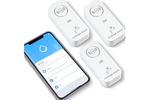 TOWODE WiFi Water Detector Water Alarm (2.4G WiFi), 90dB Water Sensor Alarm and App Alarm, Wireless Water Alarm for Pipes, Bedroom, Kitchen, Bathroom, Basement (Pack of 3)