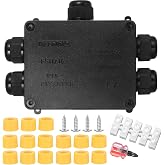 IP68 Waterproof Junction Boxes, with Screwdriver, Electrical Outdoor Waterproof Cable Connector Connectors for Cables &Oslash;4mm-12