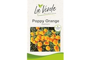 LA VERDE MEIN GARTEN UND ICH. Goldmohn Orange Blumensamen