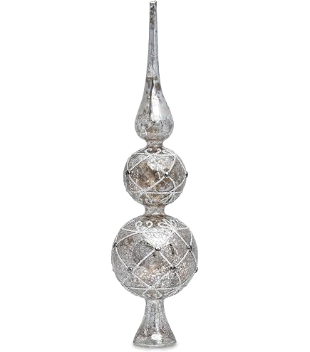 Decoris Weihnachtsbaumspitze – Rosa Schneeflocke Mit Glitzer, Bruchsicher, Ca. 20,5 Cm