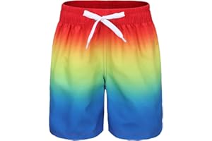 AISYEE Badehose Jungen Kinder Badeshorts Schnell Trocknende Boardshorts Hawaii Strand Shorts 5-14 Jahre