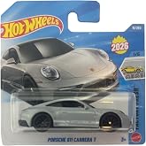 Hot Wheels - Porsche 911 Carrera T - Fabrikadan Yeni 1/5 - JJH33 - Kısa Kart - g&uuml;m&uuml;şmetal - Lisanslı Model - Mattel 2026-1:64