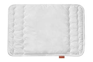 sleepling Poduszka pod głowę dla niemowląt, płaska poduszka 40 x 60 cm, wyprodukowano w UE, nadaje się do prania w 60 stopniach, Ökotex 100, biała