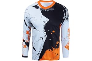 WEIMOSTAR Bambini Ciclismo Jersey Bambini Mountain Bike Motocross Manica Lunga Ragazzo Camicia Downhill Top Abbigliamento