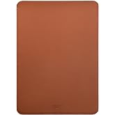 Comfyable Laptop Case 15 inch MacBook Air 15" M3 Pro/Max 2024 A3114 & M2 2023 Fully Compatible with A2941, Faux Leather Case Case, K