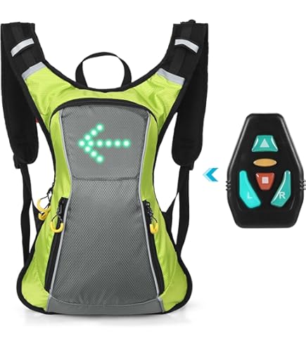 Mochila Bicicleta Mochila Ciclista Reflectante 15L Con Luces LED