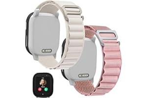 SNYEEST Pack of 2 Alpine Loop Compatible with Xplora X6 Bracelet, Textile Stretch Rugged G-Hook Nylon Sport Replacement Bracelets for X6 Play Boys Girls