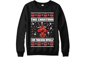 SH ENTERPRISES Deadpool Christmas Jumper, Marvel Superhero Festive Gift Adults & Kids Jumper