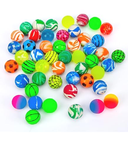 100 Palline Rimbalzanti Per Bambini Da 25 Mm – Gomma Colorata Per Premi E Bomboniere