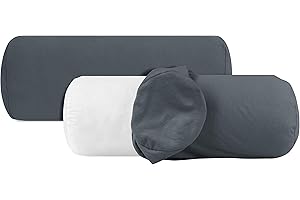 ‎NPLUSEINS npluseins 2er Pack Baumwoll Kissenbezug - Jersey - viele Farben 1331.1812, ca. 40 x 15 cm, anthrazit