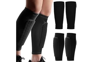 TYXHXTF 2 Paires Protège Tibias de Football, Manchon de Protection des Mollets Respirant pour Adultes, Support Protège Tibia Foot Manchons