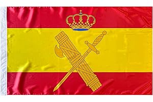 Durabol Bandera España con el Escudo de Guardia Civil 150 x 90 cm Satén