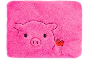 STERGAR Nataluna Borsa Acqua Calda Elettrica Maialino In Morbido Tessuto, Scaldamani Imbottito Con Sistema A Risparmio Energetico e Ricarica Rapida, Utile Per Riscaldarsi A Lungo E Alleviare Dolori