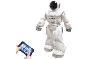 Habeny Astronaut RC Robot Toy for Kids, Dancing Singing Gesture Sensing Robot for Boys and Girls (Silvery)