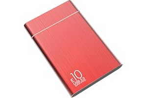 HAHHY Disque Dur Externe, Disque Dur Externe pour PC, Windows, Chromebook, Ordinateur de Bureaup- Rouge