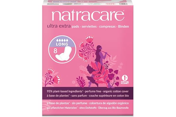 Natracare Organic Cotton Ultra Extra Pads 8 Long