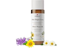 WIKIPOZE Olio Post Depilazione Anti Follicolite con Semi di Girasole, Sesamo, Camomilla e Lavanda, Ideale come Olio Dopo Cera Depilatoria per Ridurre Rossore, Peli Incarniti e come Doposole