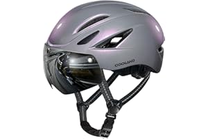 Odoland Casque de Vélo avec Visière Magnétique Détachable OU avec Lunettes de Cyclisme Anti UV Casques VTT et VTC avec Lunettes de Soleil pour Homme Femme Adulte