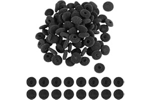 SSRDFU - 100 szt. piankowych ochraniaczy na słuchawki douszne do słuchawek, MP3, MP4, iPod, ipod, itouch, ipad, miękka tekstura (czarne)