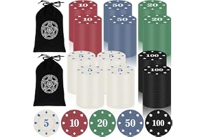 Zocipro 240 stycken pokerchips, jetonchips, pokerchips med nominella värden | och svart sammetspåse, festtillbehör för spelfester, kasinomarker för poker, blackjack och spel