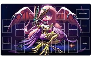 Mlikemat Neue Playmat Harpie Lady & Pet Dragon TCG CCG Sammelkartenspielmatte mit Zonen + Gratis Tasche (ZD039-409-A)