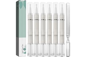 BYHSOEP 6 Pièces Nail Care Pen, Avec Llime à Ongles, Stylo de Soins des Ongles,Nourishing Stylo de Soin,Gardez Vos Ongles en Bonne Santé, Riche en Huile d'Arbre à thé, Vitamine E, Aloe Vera