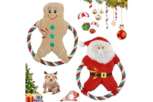 TAIMEIMAO Giocattoli di Natale per Cani,Peluche Giocattoli per Cani,Giocattoli per Cani con Squeak,Set Giochi per Cani Piccoli Medie Grandi,Cane Resistenti Giochi per Cani,Giocattolo per cani (B)