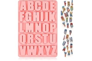 AMBOLIO Stampo in Silicone per Lettere Alfabeto A-Z, 26 Forme per Dolci, Cioccolato, Panini e Fondente