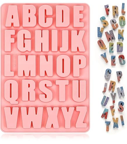 Stampo Silicone Lettere E Numeri - 2 Pezzi Per Torte, Cioccolato, Fondente, Senza BPA - Foto 9