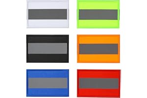 Ranstac Bande à crochet réfléchissante - Emblème - Patch brodé - Crochet et boucle - 5,3 cm de large - 8 cm de long - CJ/SQZ-05(C3)