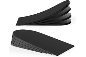 ‎BUKIHOME Bukihome Fersensporn Einlagen - Achillessehne Einlegesohlen - 4 Schicht verstellbare Fersenpolster für Plantar Fasciitis, Fersensporn, Ferseneinlagen (Schwarz, Mittel:39-42.5)