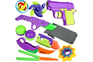 OSDUE 9 st, fidget-leksaker, fidget-leksaker, rotkniv, fjärilskniv, fingerleksaker, leksaker för att lindra stress