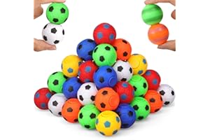 ANZMTOSN Soccer Party Favors Goodie Bag Stuffers 36 Pack Hard Plastic Mini Fidget Spinner Soccer Balls Treasure Box Toys for Classroom Return Gifts for Kids Easter Birthday Christmas Stocking Stuffers