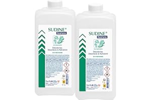 SORIFA - Lot de 2 - Sudine Equip’spray - Désodorise, désinfecte, rafraichit - Chaussures, casques, gants, équipements - Recharge 1L pour SUDINE Equip'spray 50 et 125 ml ou pour le Spray 1L SORIFA