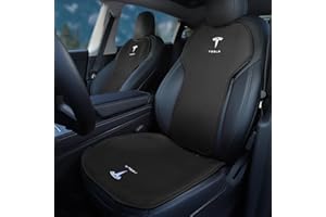 TOPABYTE Seat Cover Custom Fit for Tesla Model Y 2020-2024 Front and Rear Car Seat Cushion Protector Pad Set All Seasons Comfortable and Breathable (With LOGO)