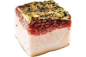 ‎BAVAREGOLA BAVAREGOLA Lardo Speck aus Italien - Salzspeck aromatisiert 250g - Südtiroler Speck Spezialität von Viktor Kofler/Lana
