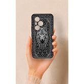 Vip Case Honor 400 Pro Uyumlu Etnik Kurt Desenli Silikon Kılıf, Siyah