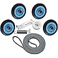 Upgraded Dryer Repair Kit Compatible with Samsung Dryer Includes DC97-16782A Drum Roller DC93-00634A Idler Pulley 6602-001655 Belt Replace AP5325135 AP4373659 PS4221885 PS4133825 AP6038887
