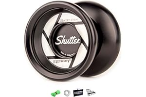 YOYO FACTORY Shutter - Nero (Yo-Yo del Campione del Mondo “Gentry Stein”, Corda e Istruzioni Incluse)