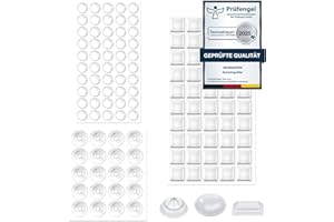 Gummipuffer Transparent,moinkerin 120 Stück Schutzpuffer Gummipuffer Selbstklebend Anschlagpuffer Anti-Rutsch-Puffer für Türen, Schränke, Tastatur Sonstiger Haushaltsgebrauch （10-12.7mm）